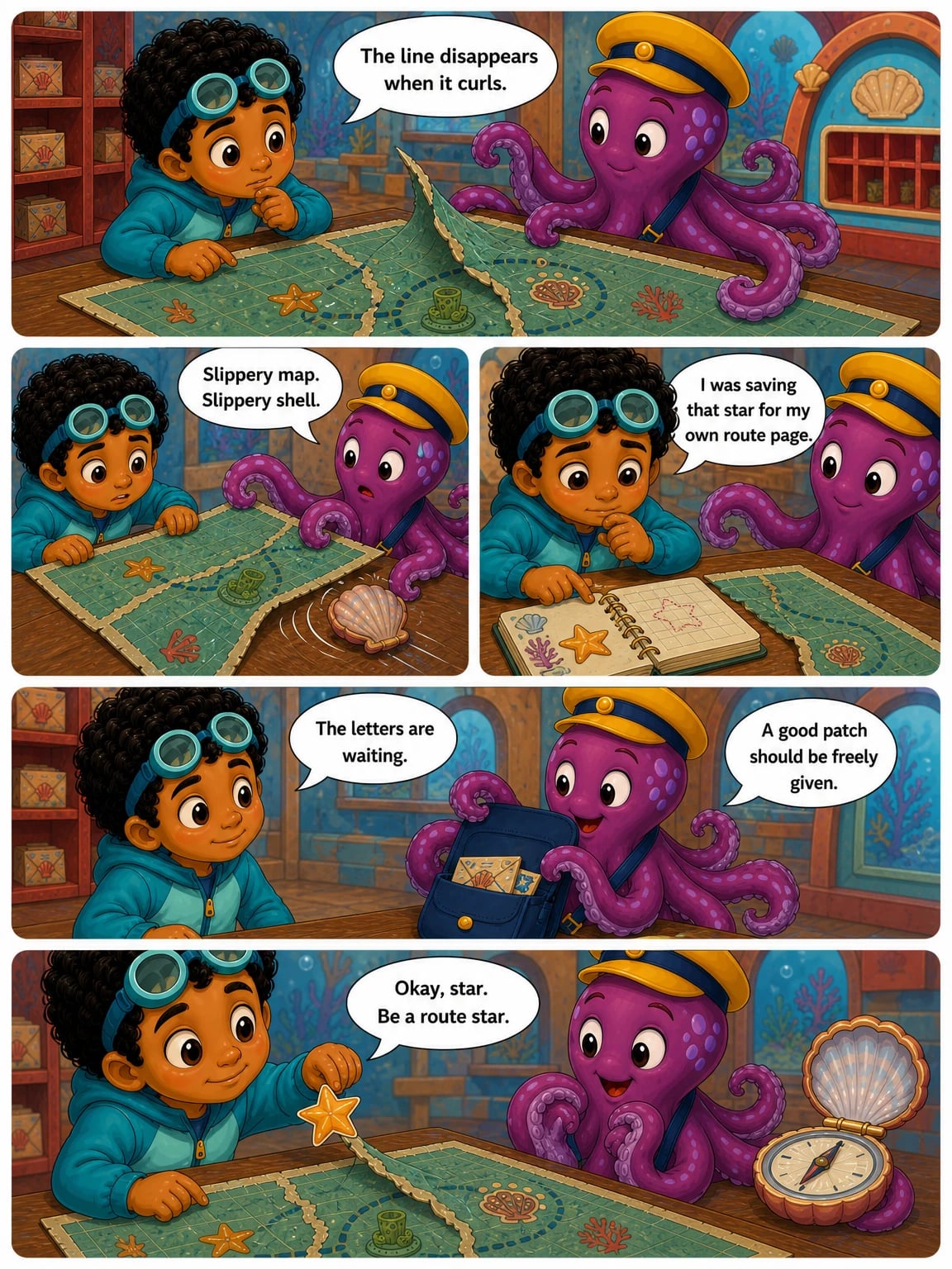 Page 5 of the comic Kai and the Three-Tear Route.