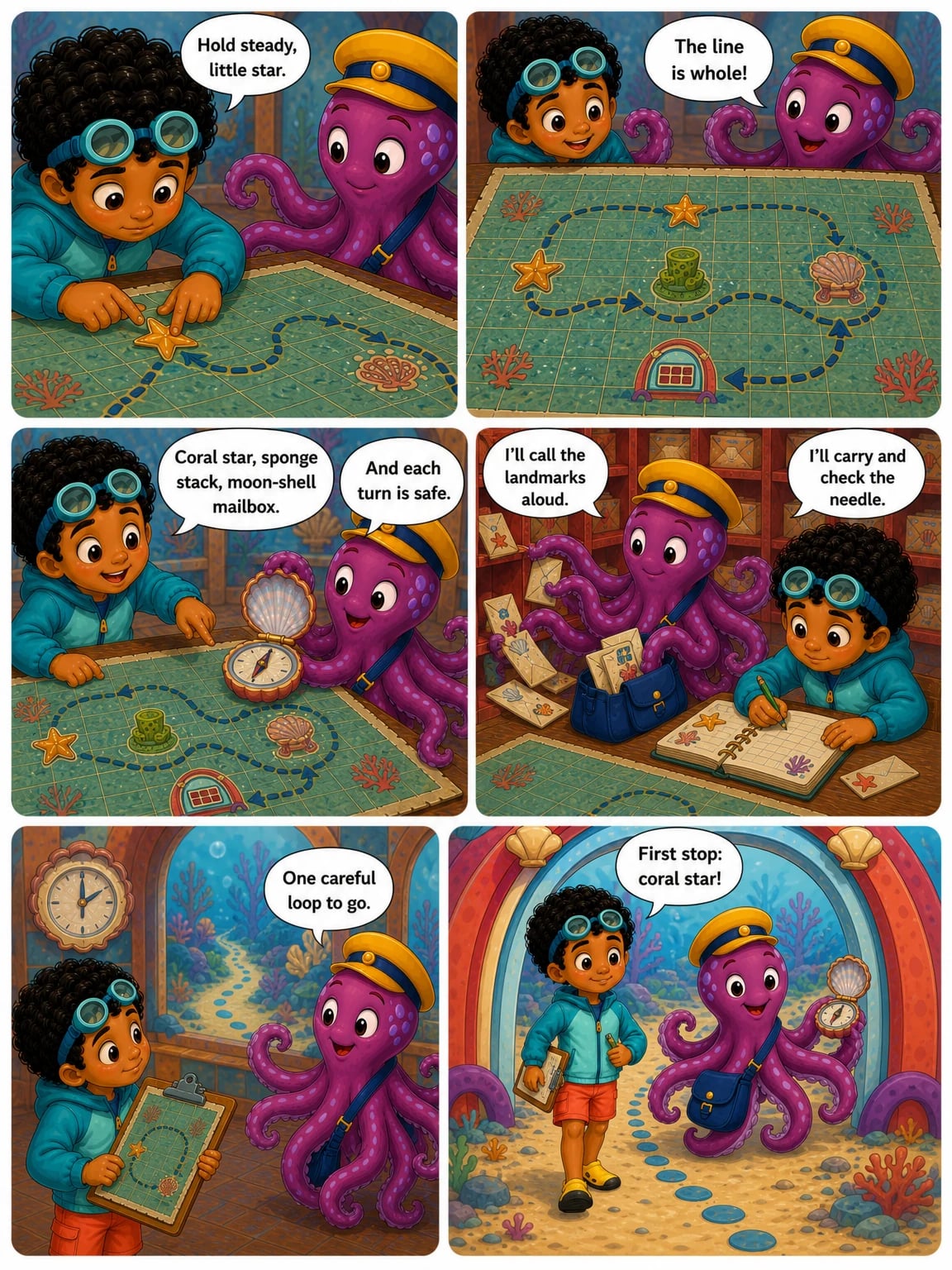 Page 6 of the comic Kai and the Three-Tear Route.